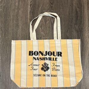 NWOT Sezane Bonjour Nashville Tote